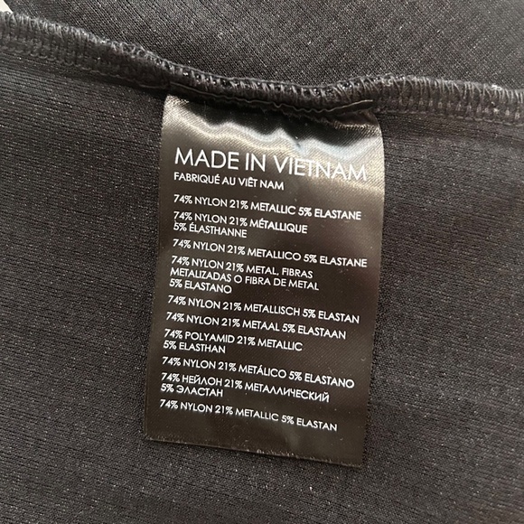 Club Monaco Lurex Metallic Julie Turtleneck - Black - Large - Slim Fit - Sleek! - Picture 8 of 10